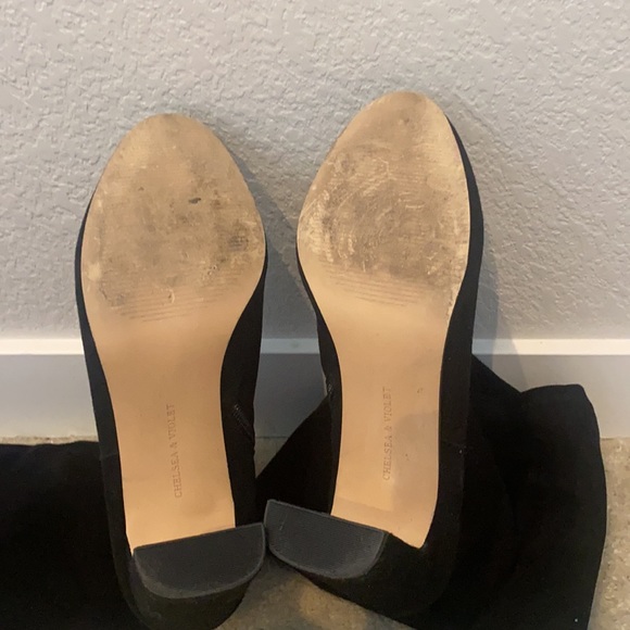 Camel suede below the knee boots - Picture 4 of 4